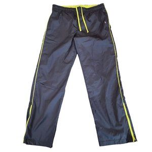 Danskin Now Pants Womens L/G 12/14 Black Elastic Waist Athletic Drawstring 35X31